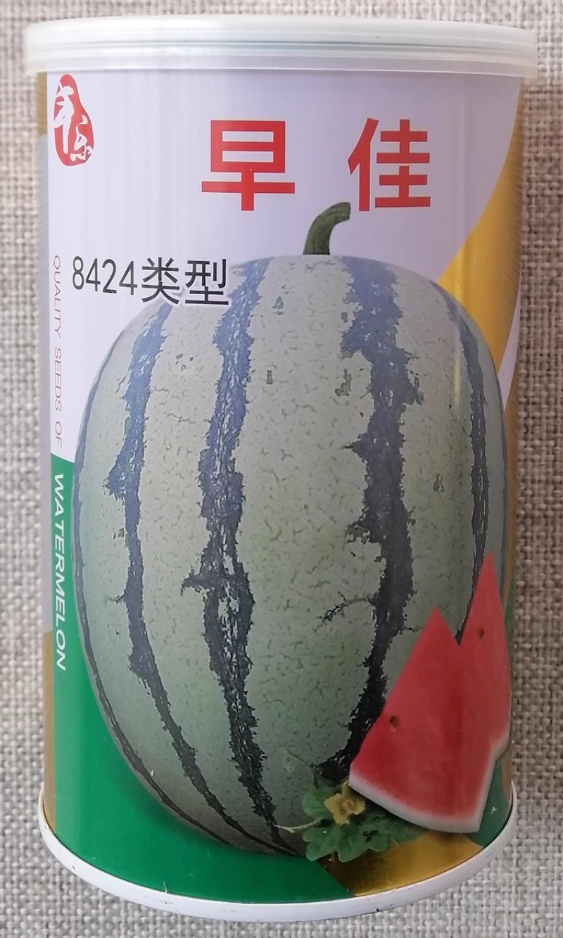 丰乐早佳8424西瓜种子麒麟瓜薄皮西瓜种籽酥脆爽口易坐果