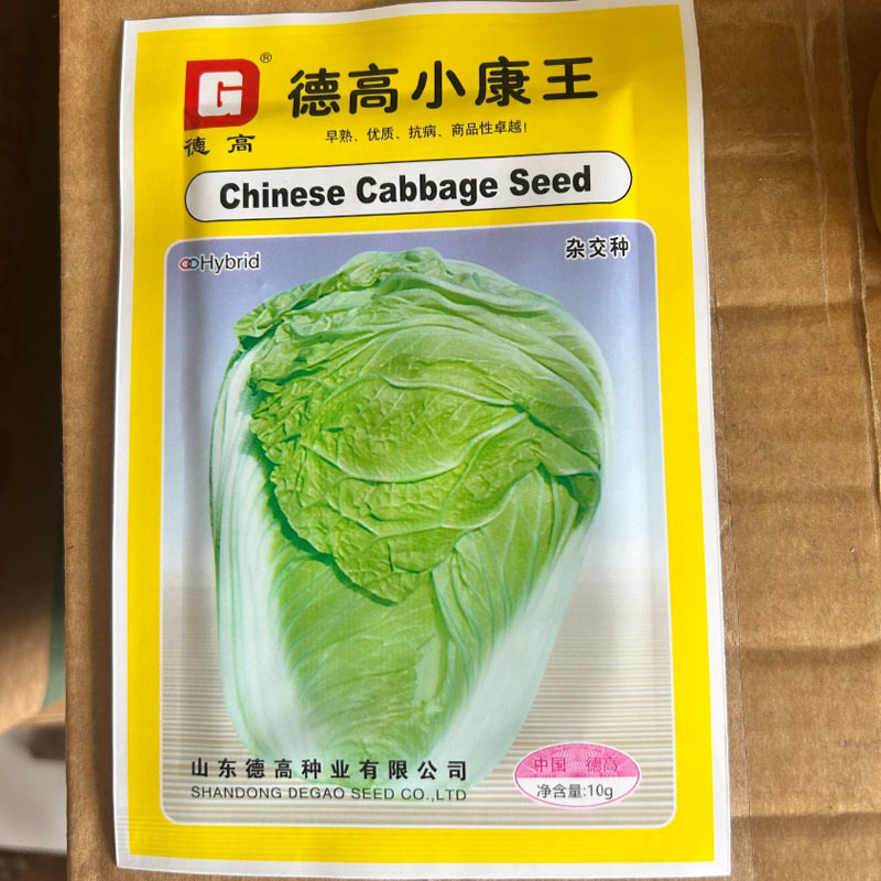 德高小康王白菜种子早熟抗病帮薄耐白耐35度高温