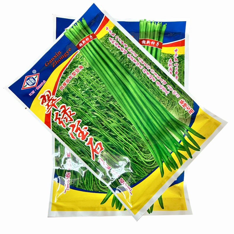 翠绿宝石豆角种子肉厚绿条长豆角结荚多耐高温耐老化