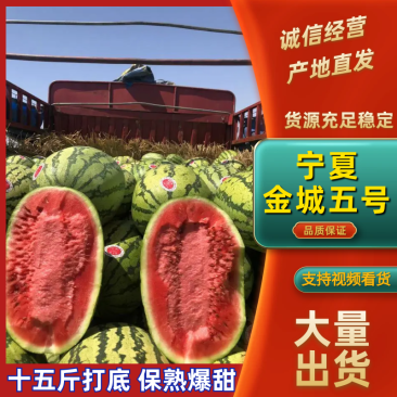 宁夏精品硒砂瓜金城5号西瓜金花系列品种齐全保熟包甜发市场