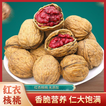 新货云南特产红皮紫皮红衣核桃薄皮原味大货批发一手货源