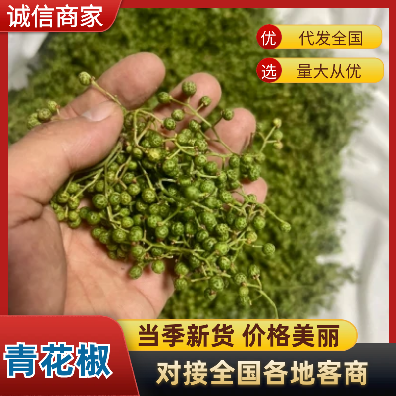 26年6月刚上市青鲜花椒大红袍青花椒当季鲜货