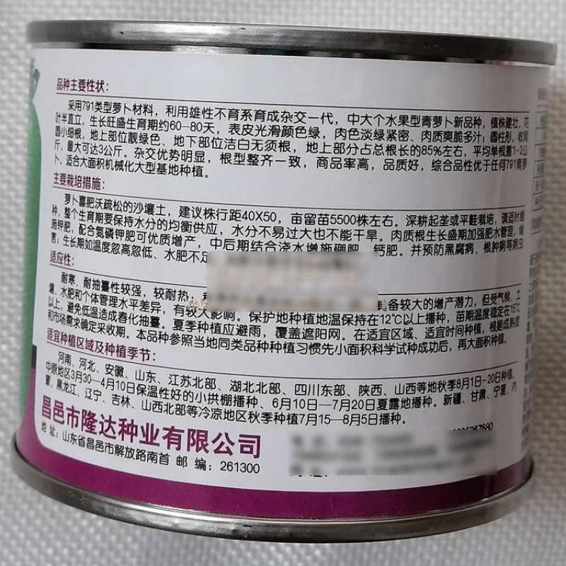 杂交青萝卜种子绿贵人表皮光滑爽脆多汁圆柱水果型青萝卜种籽