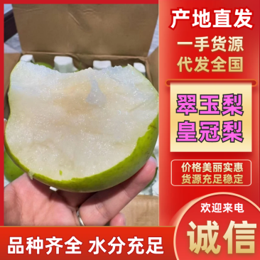 安徽砀山精品翠玉梨甜度高水分足果型好发全国市场电商