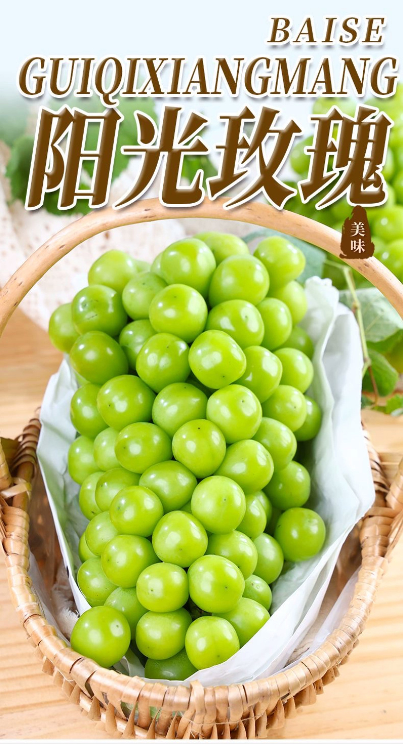 青提一件代发晴王阳光玫瑰绿葡萄当季新鲜水果