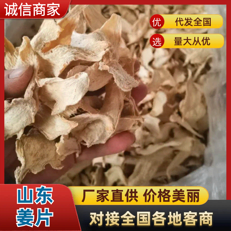 姜干姜片风干姜片烘干姜片产地一手货源大量供应