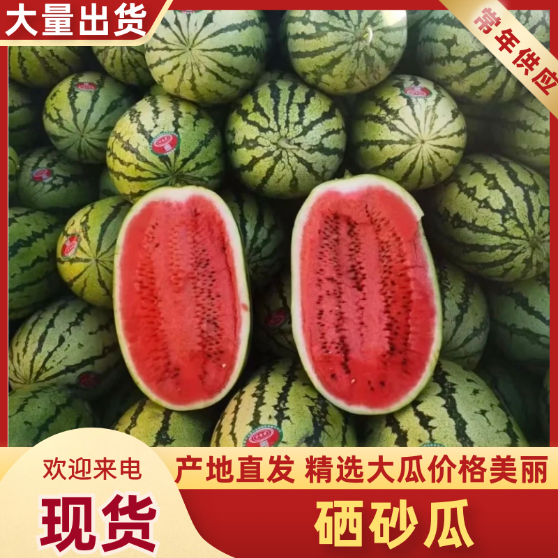 西瓜宁夏硒砂瓜，新瓜大量上市，品质优良，甜度佳，欢迎咨询