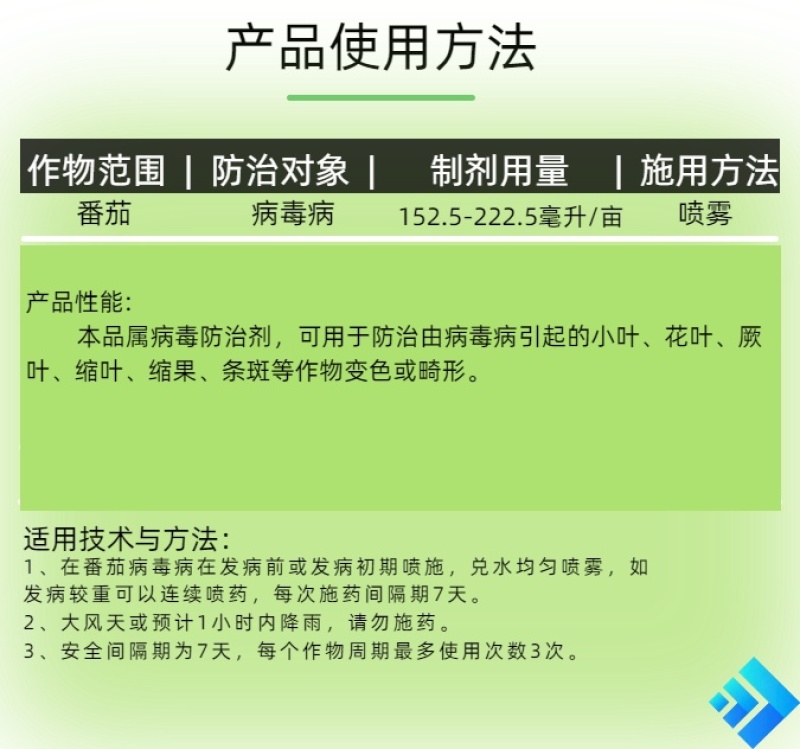 中迅斗毒5.9%辛菌·吗啉胍水剂番茄西红柿病毒病杀菌剂