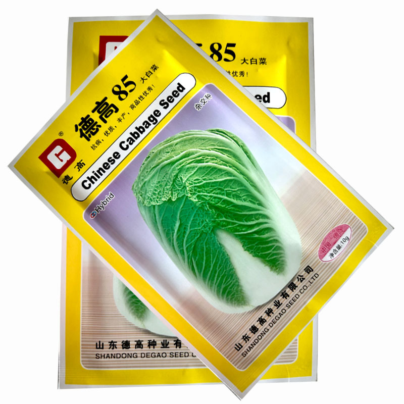 德高85大白菜种子10克75天帮白而薄净菜率高