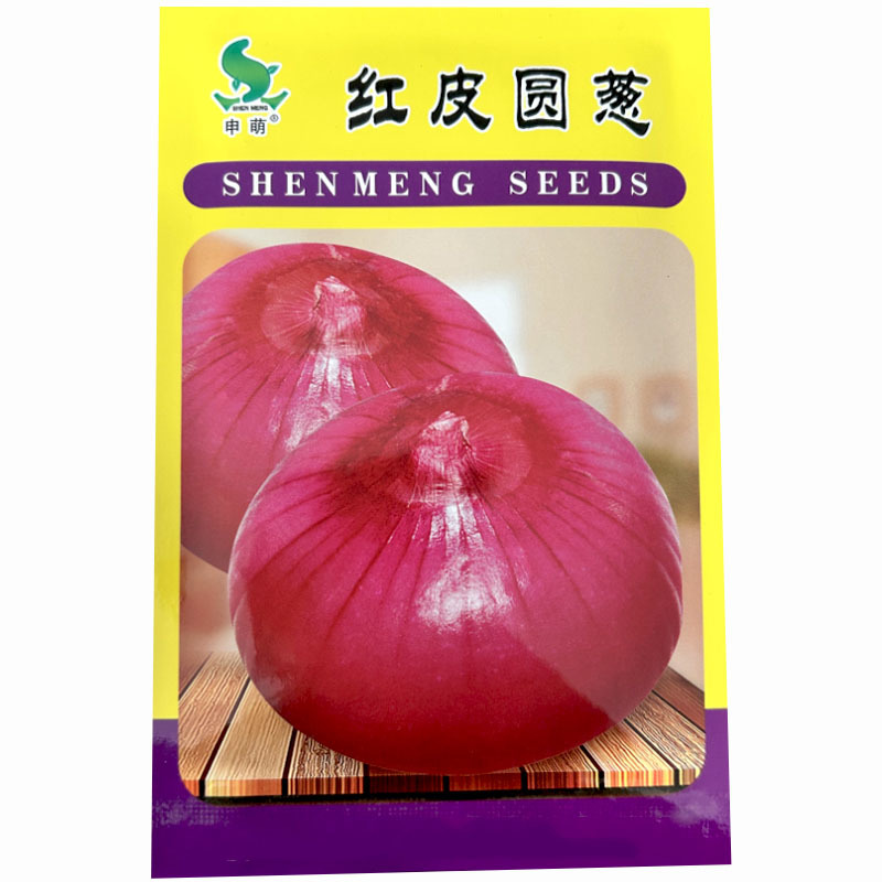 红皮圆葱种子15g皮紫红色肉质细嫩辣味浓大田种植