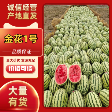 金花西瓜陕西金花西瓜皮薄多汁包熟包甜放心购买