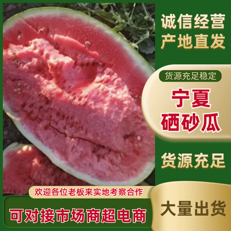 宁夏中卫西砂瓜/正宗可信可靠/抖音搜索小强水果代发/