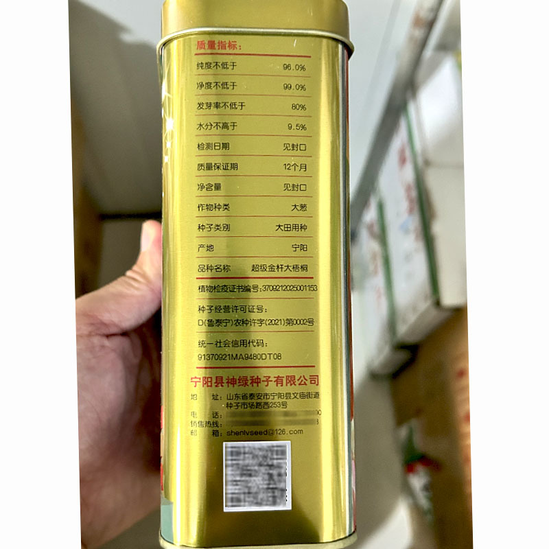 金杆大梧桐章丘大葱种子200g耐寒性强叶色浓绿大田基地