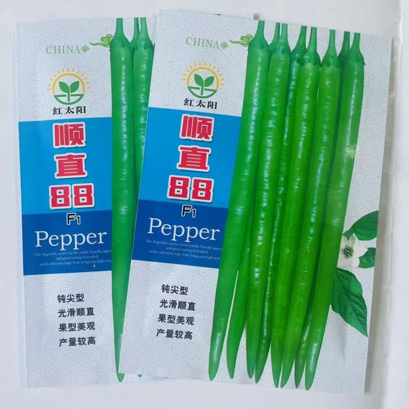 【推荐】红太阳顺直88辣椒种子，钝尖型，光滑顺直