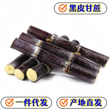 现货一件代发广西黑皮甘蔗产地直发供应电商各大平台