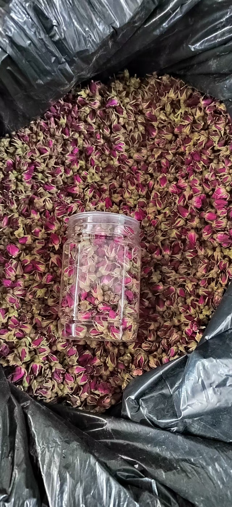 正宗苦水玫瑰***晾干玫瑰花茶无任何添加剂小罐装110g