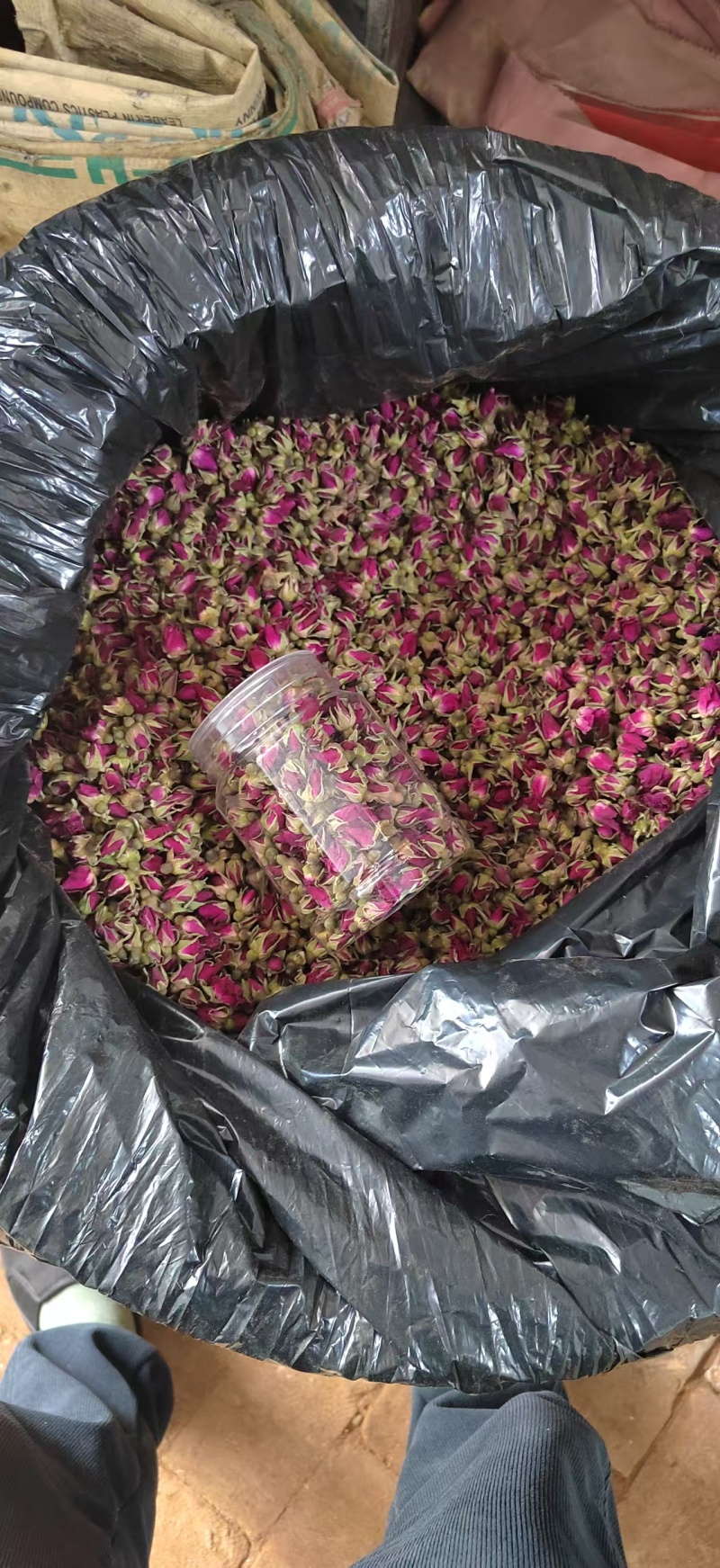 正宗苦水玫瑰***晾干玫瑰花茶无任何添加剂小罐装110g