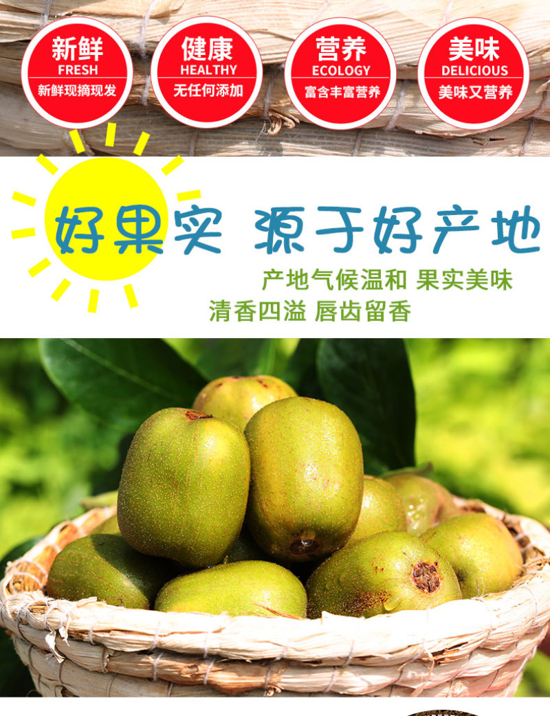 四川精品红心猕猴桃，果香浓郁，口感好，一手货源