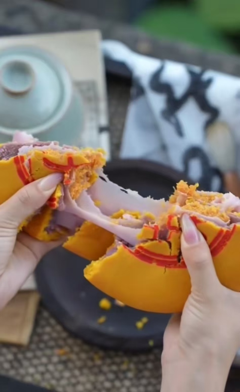 【莲蓉月饼】福建特产黄金万两大福饼小福饼，胖东来大月饼