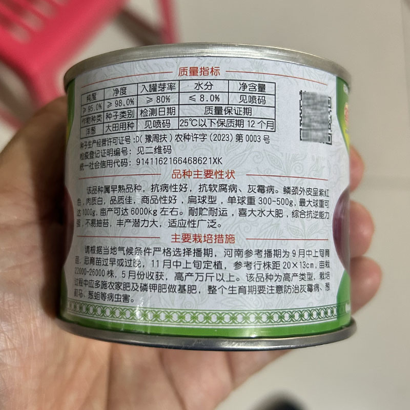 拯农种苗早丰紫冠早熟扁球形圆葱种子50g紫红皮洋葱种籽
