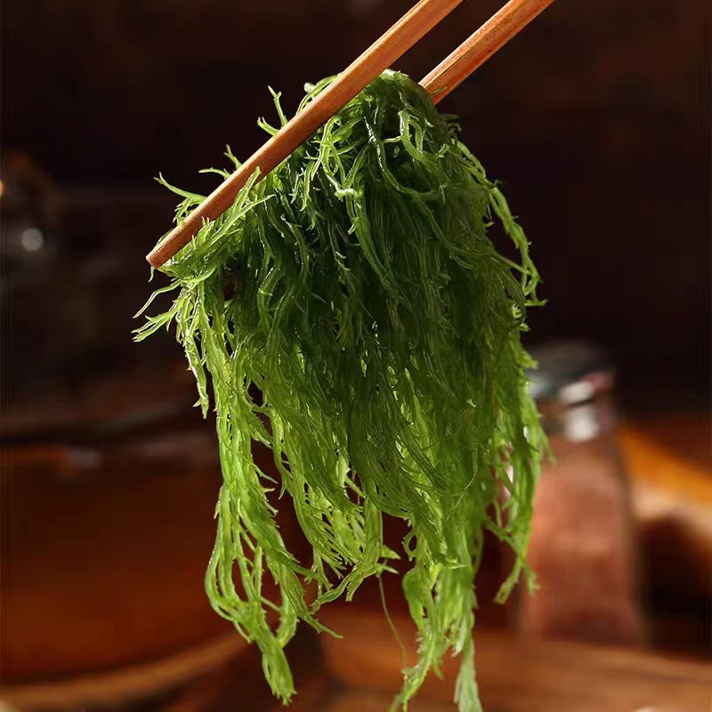 福建霞浦盐渍龙须菜海菜绿藻海藻丝海发菜海草凉拌菜火锅食材