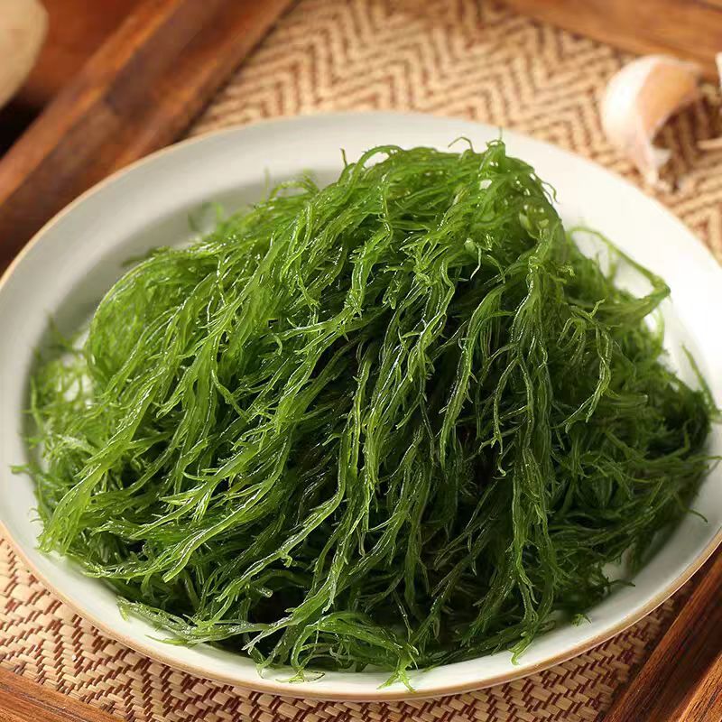 福建霞浦盐渍龙须菜海菜绿藻海藻丝海发菜海草凉拌菜火锅食材