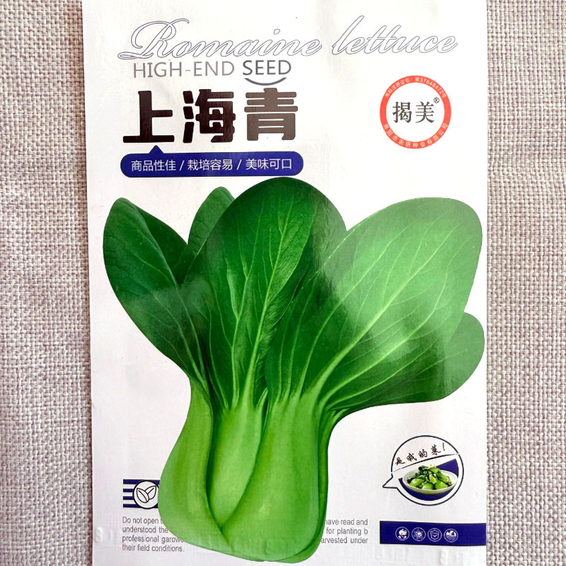 上海青种子直立束腰抗病耐寒青梗菜上海青白菜种子