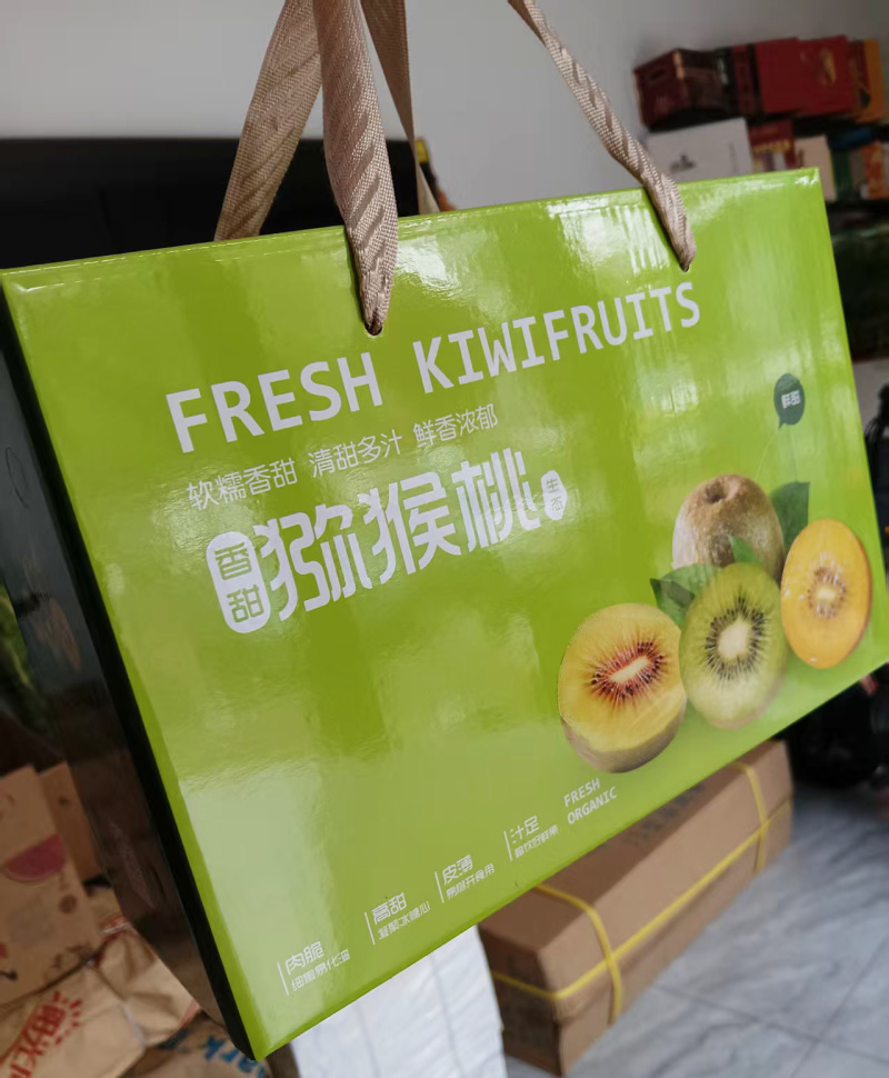 聊城包装厂猕猴桃手提礼盒（空盒）