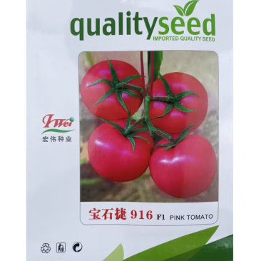 宝石捷916番茄种子高圆大果深亮粉耐热高抗TY病毒春夏秋