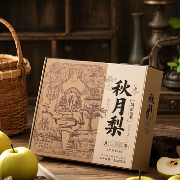 秋月梨高端礼盒装当季现摘脆甜鲜果节日送礼/企业优选