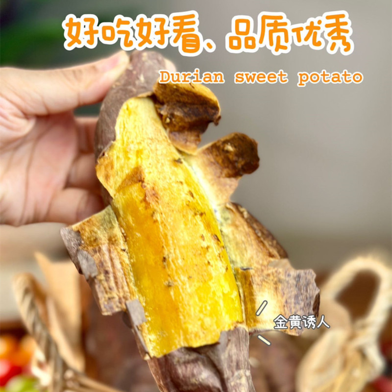 【蜜薯界的“猫山王”-榴莲蜜薯】现挖粉糯5新鲜水果粗粮代