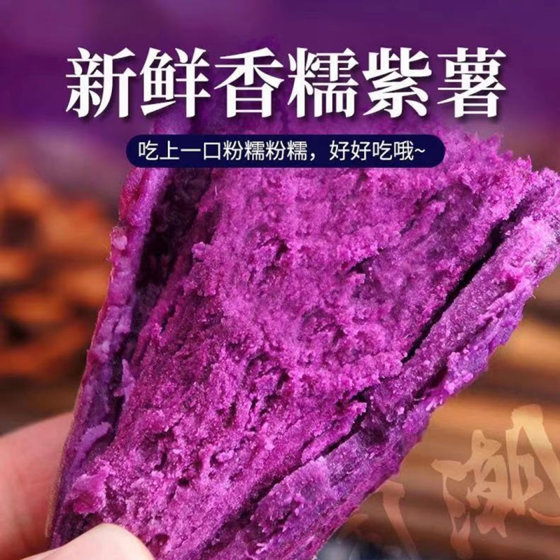 【山东紫水晶紫薯】农家地瓜粉糯香甜代餐粗粮5斤新鲜