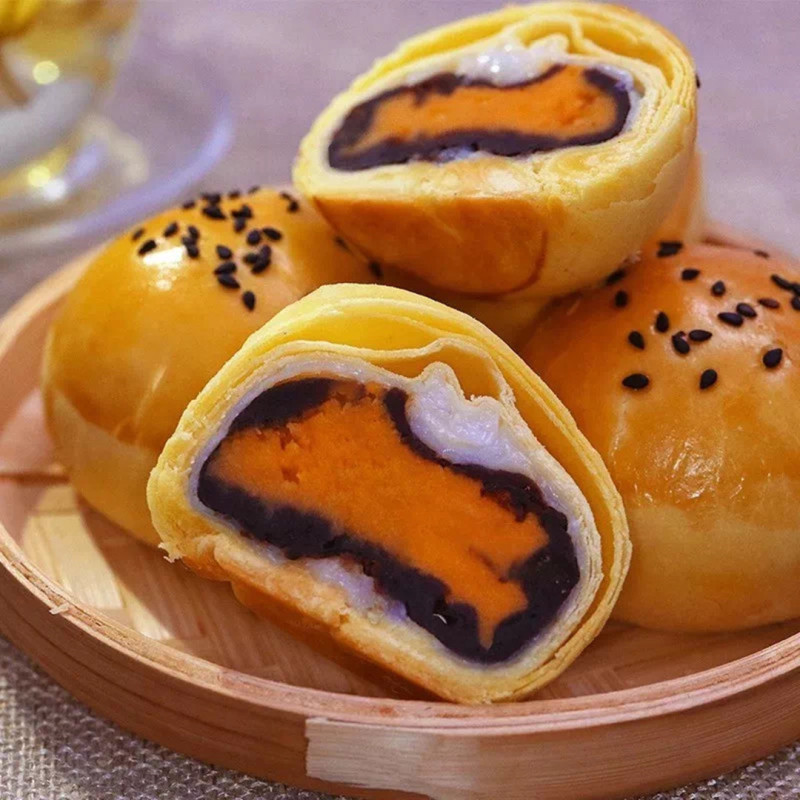 广西北海海鸭蛋蛋黄酥月饼糕点皮酥细滑口感Q弹1盒6