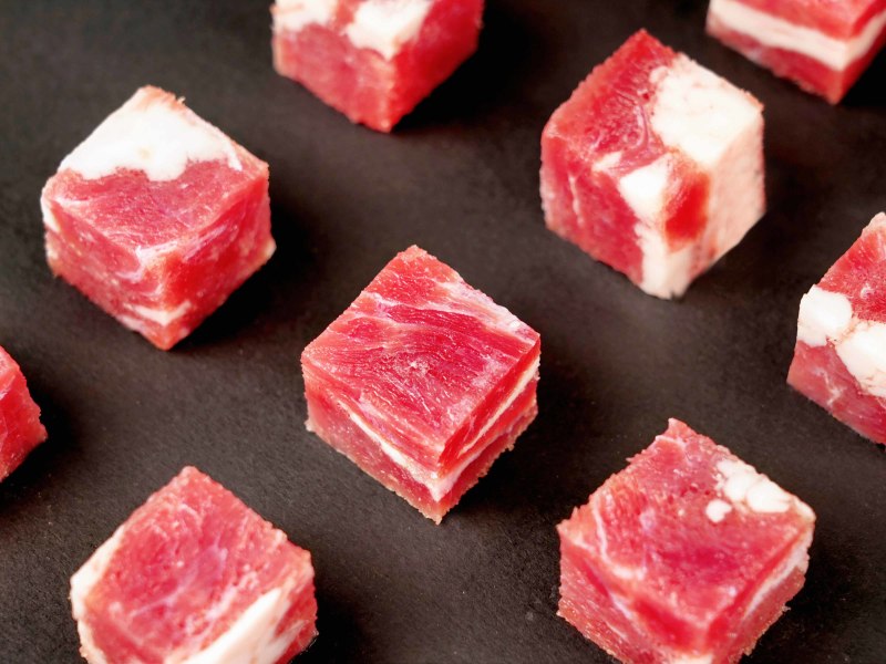 广西环江牛肉粒，冷链直发，一手货源，支持视频看货