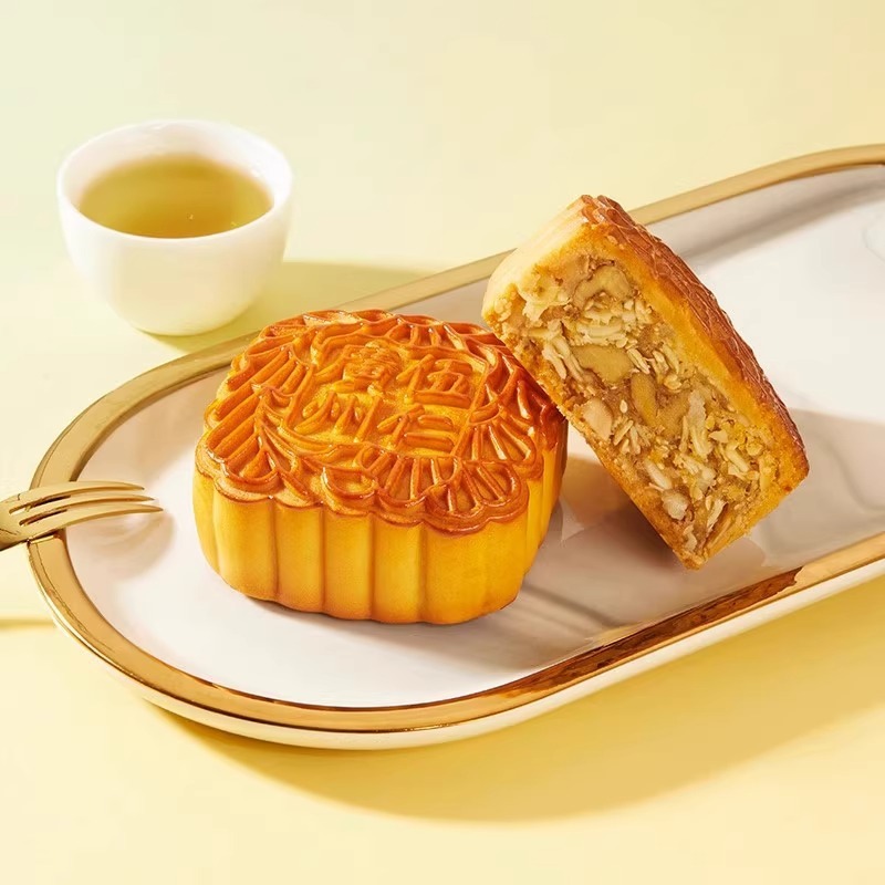 广州酒家五仁月饼礼盒720g老广式传统铁盒中秋节日送礼品