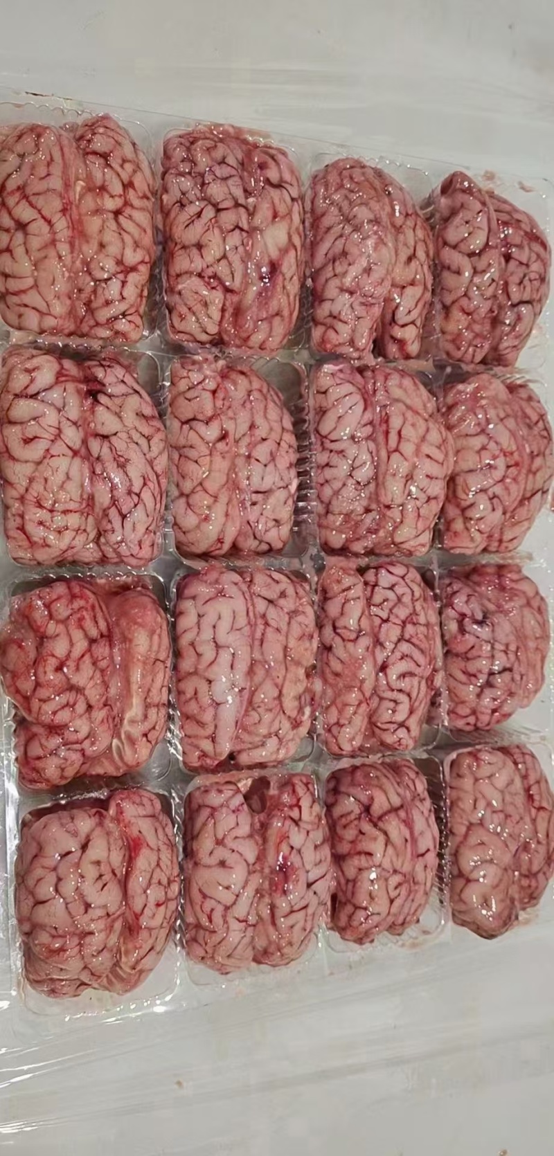 羊脑商用批发净重无冰烧烤火锅新鲜现取真空包装