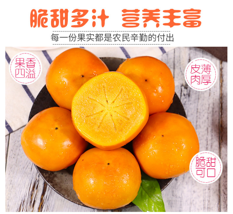 山西阳丰脆柿一件代发产地直发一手货源对接各大电商平台