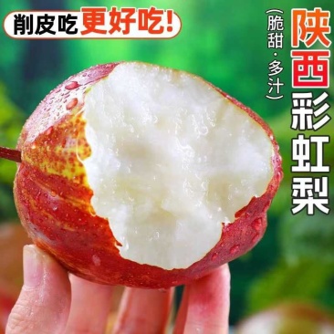 陕西彩虹梨一件代发产地直发一手货源对接各大电商平台