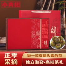 小青柑大份量500g礼盒装十年陈宫廷陈皮普洱茶新会柑普茶