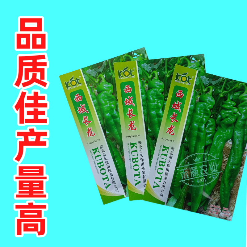 久保田西域长龙螺丝椒种子早中熟香辣大果四季高产螺丝椒辣椒
