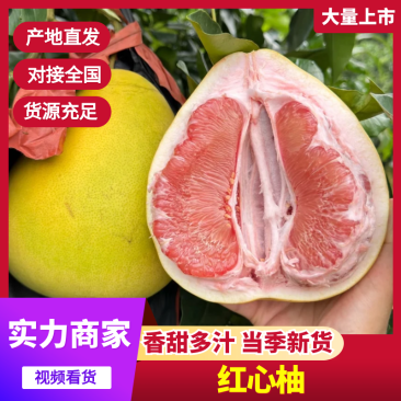【放心购买】三红柚南宁三红柚支持视频和实地看货一件代发
