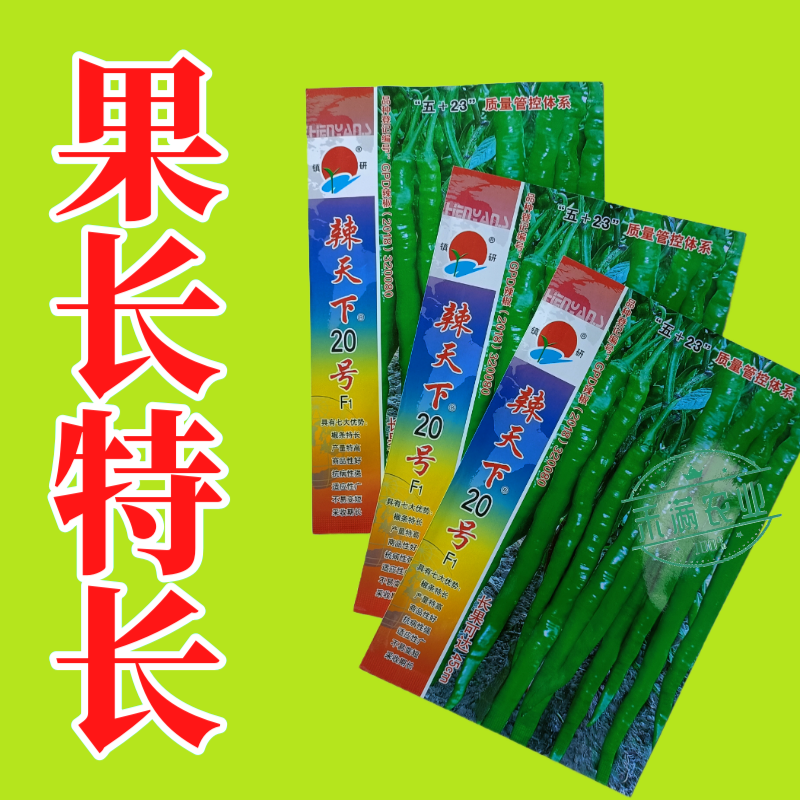 辣天下20辣椒椒种子高产早熟青辣椒微辣种籽辣椒超长种子