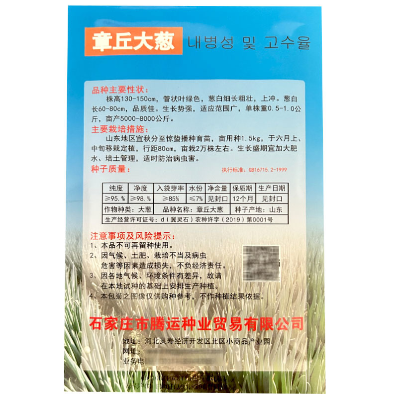 章丘大葱种子大梧桐葱白长按斤批发大田用种产量高