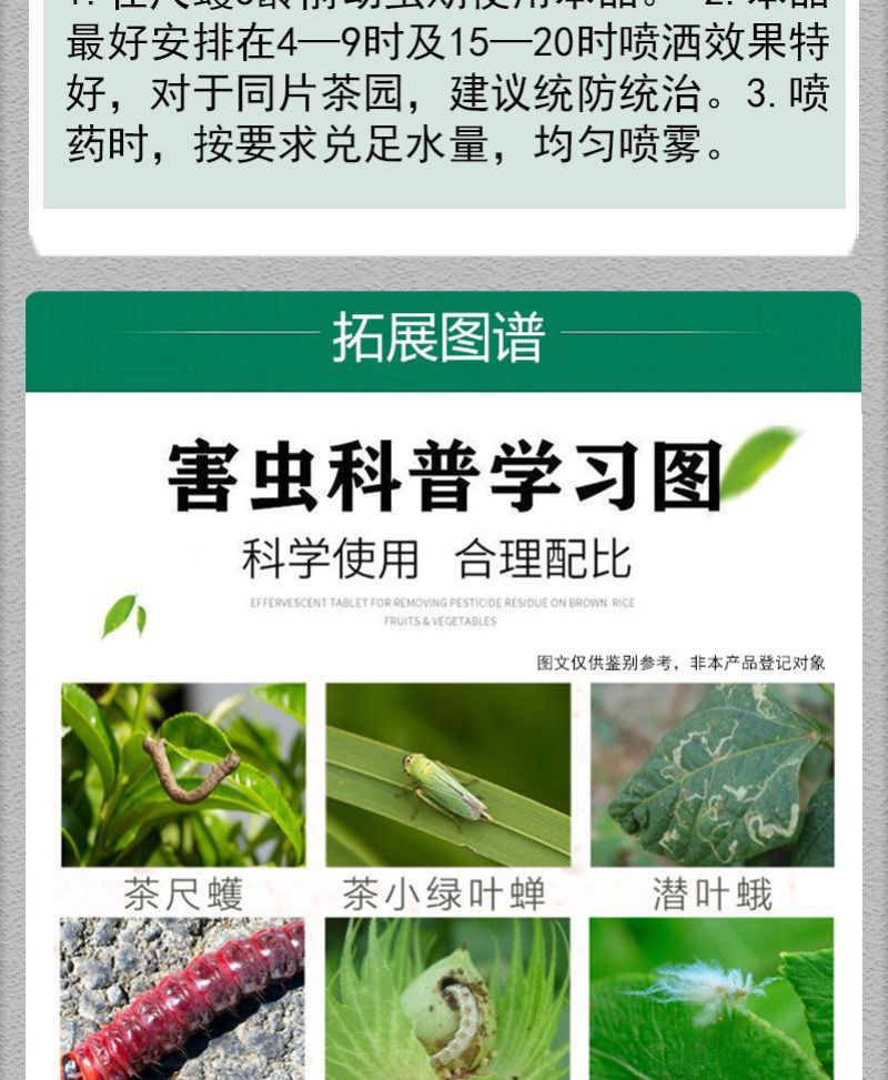 联苯菊酯茶树茶小绿叶蝉茶尺蠖白粉虱红蜘蛛蚜虫菜青虫蓟马