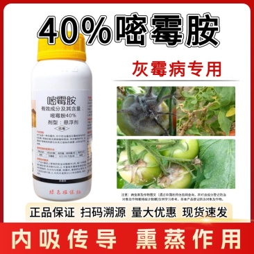40%嘧霉胺番茄黄瓜草莓柑橘灰霉病叶霉病专用农药杀菌剂