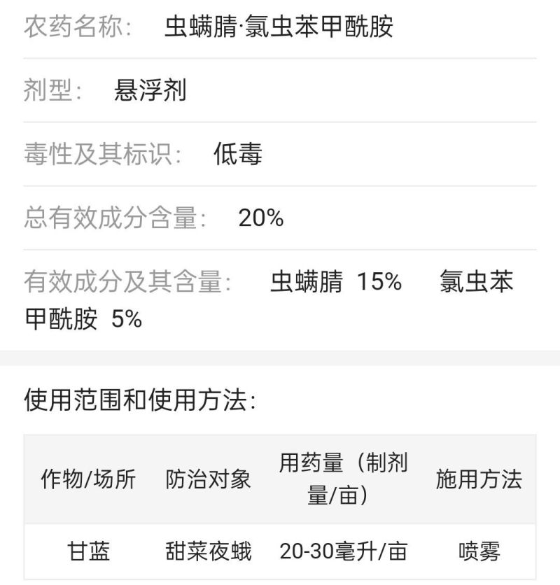 虫螨腈氯虫苯甲酰胺杀虫剂甜菜夜蛾食心虫钻心虫玉米螟二化螟
