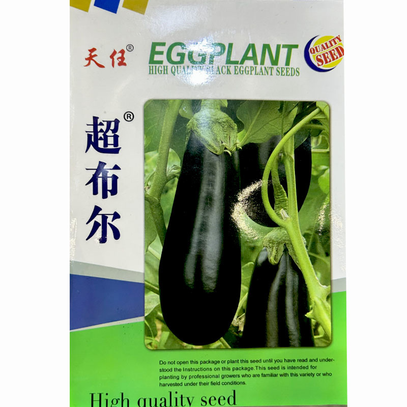 绿把茄子种子超布尔绿萼绿把长茄种子5g黑亮长棒茄子种子