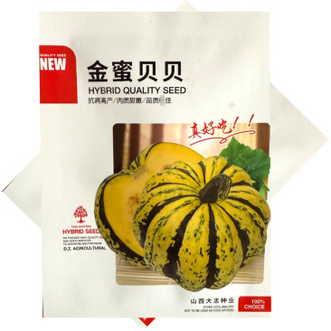 金蜜贝贝南瓜种子20粒肉质甜嫩强粉礼品南瓜种子