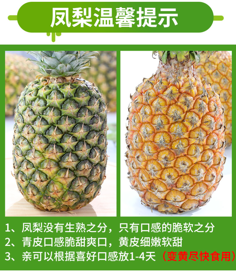 一件代发海南香水凤梨当季现摘现发供应电商各大平台非菠萝