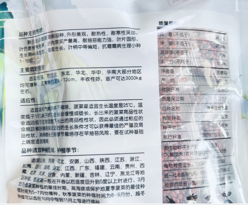 优质趴地菠菜种子耐寒地趴菠菜黑圆叶生长快高产越冬黑誉菠菜